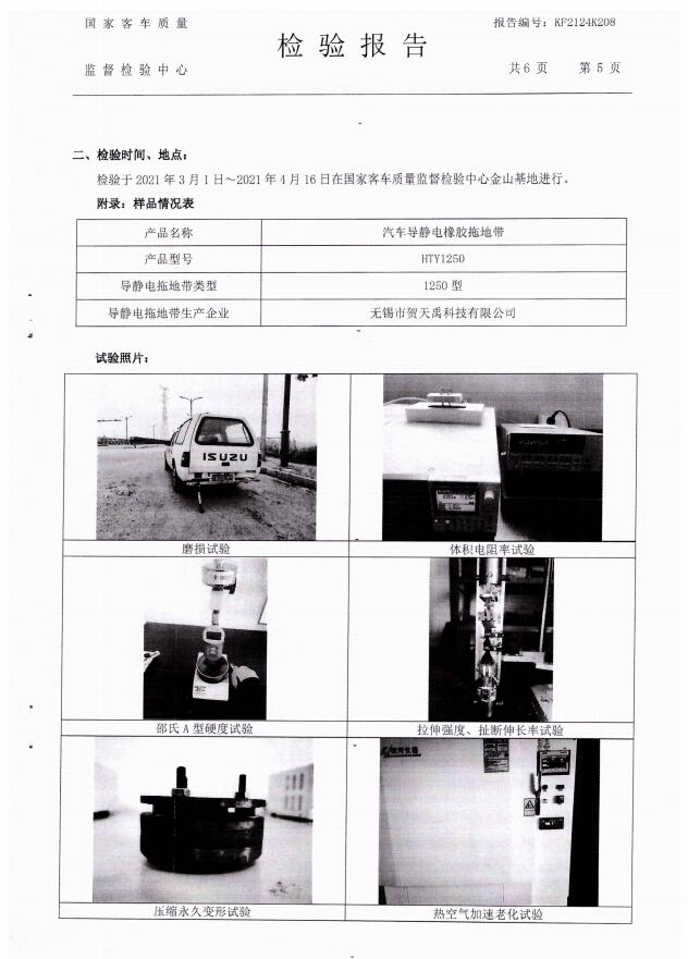 HTY1250型檢驗報告